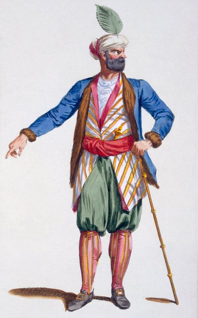 Aladin, Sultan van Achem, 1780 door Pierre Duflos